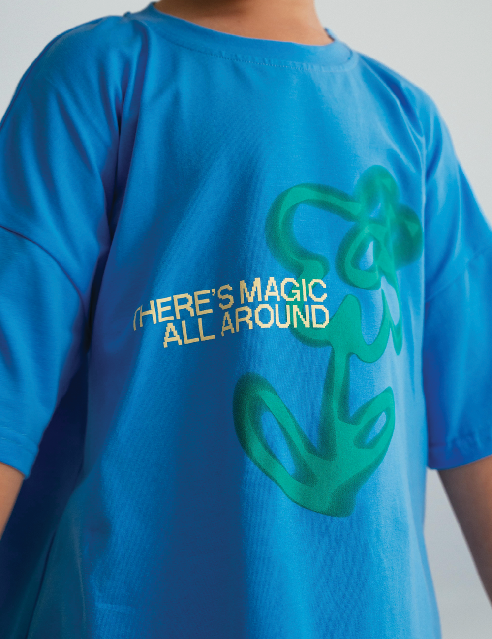 Fleur Tee : Blue Jay