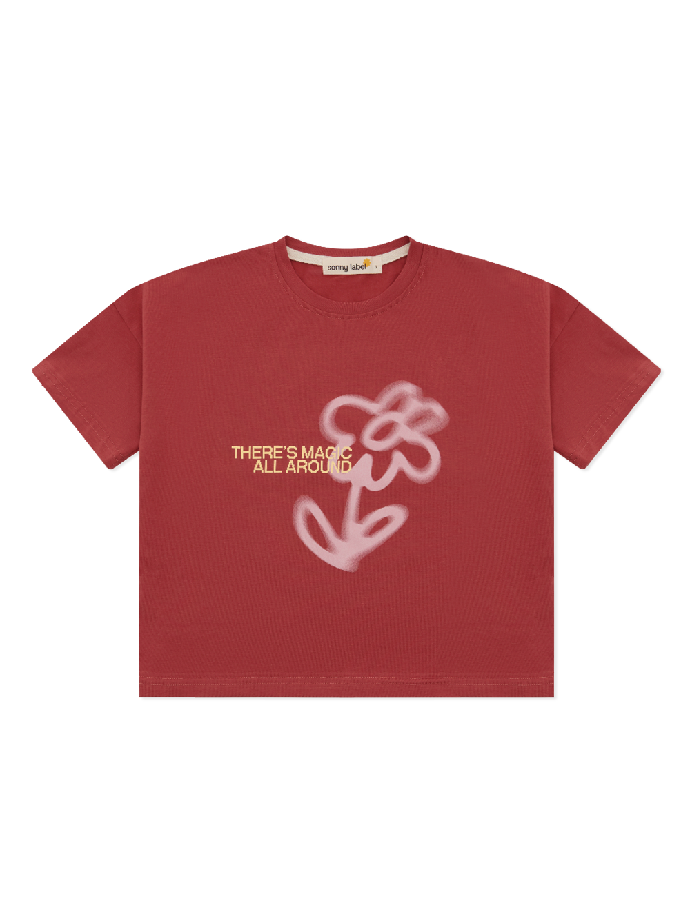 Fleur Tee : Burgundy