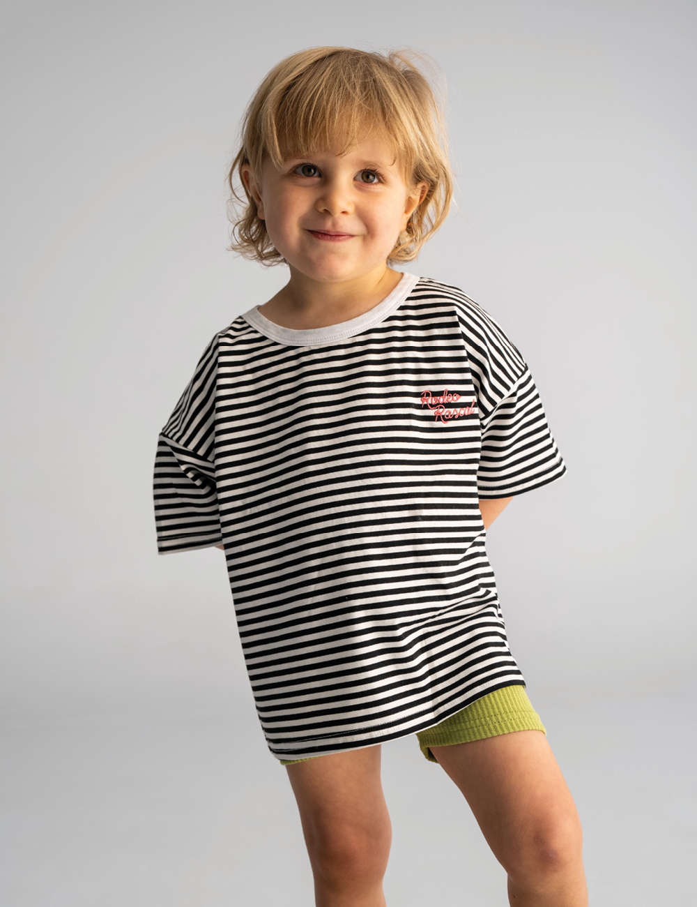 Rodeo Rascals Stripe Tee : Salmon