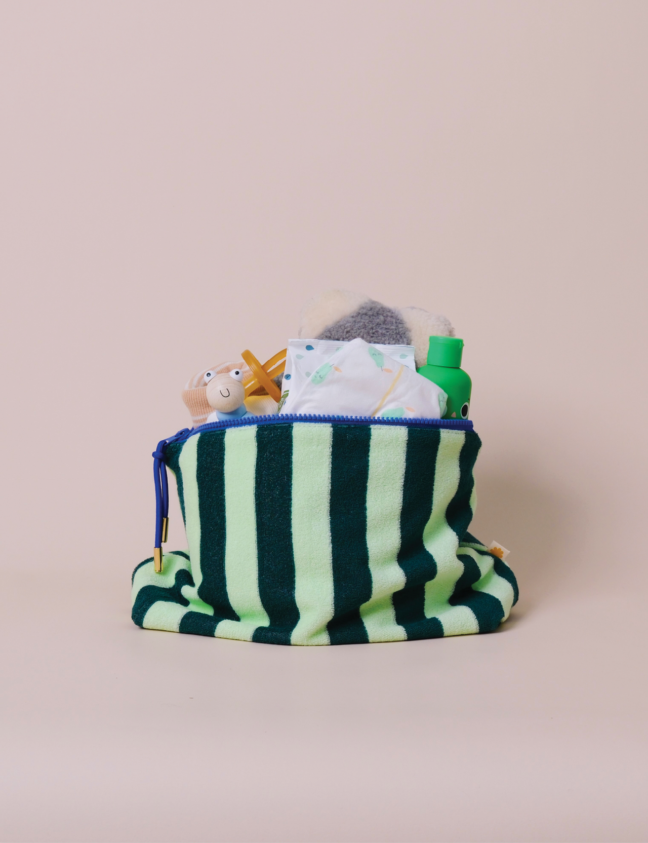 Mama Clutch : Mint Stripe