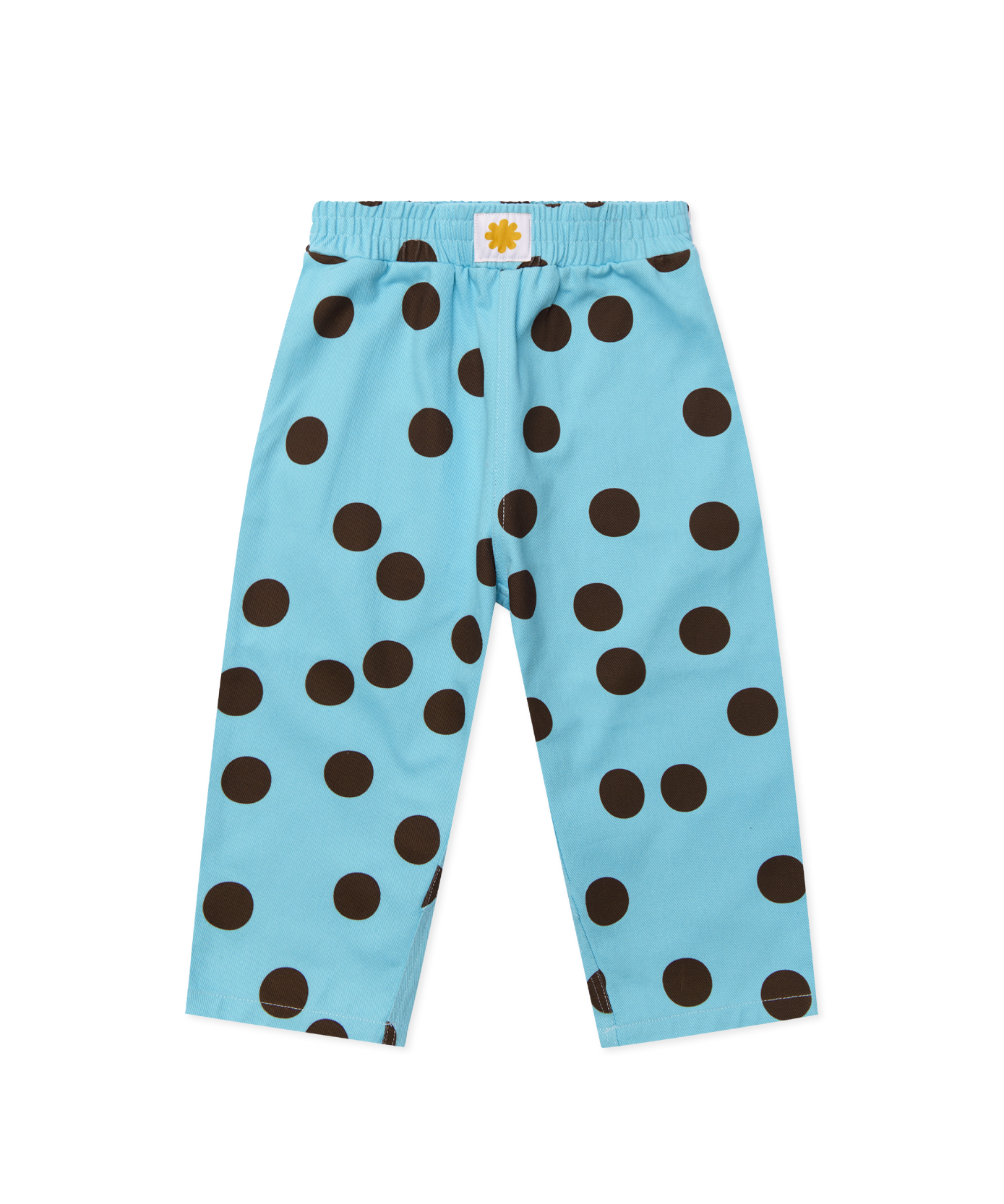 Sonny Label Circus26 polka dot pocket pants flat lay on a grey background — fun, relaxed fit for kids.