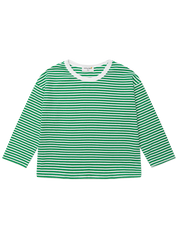 Long Tee in Forest Stripe