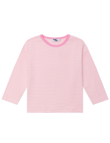 Stripe Long Sleeve in Flamingo