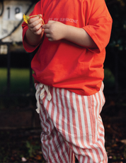 The Stripey Staple in Poppy