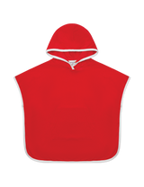 Terry Poncho in Tomato