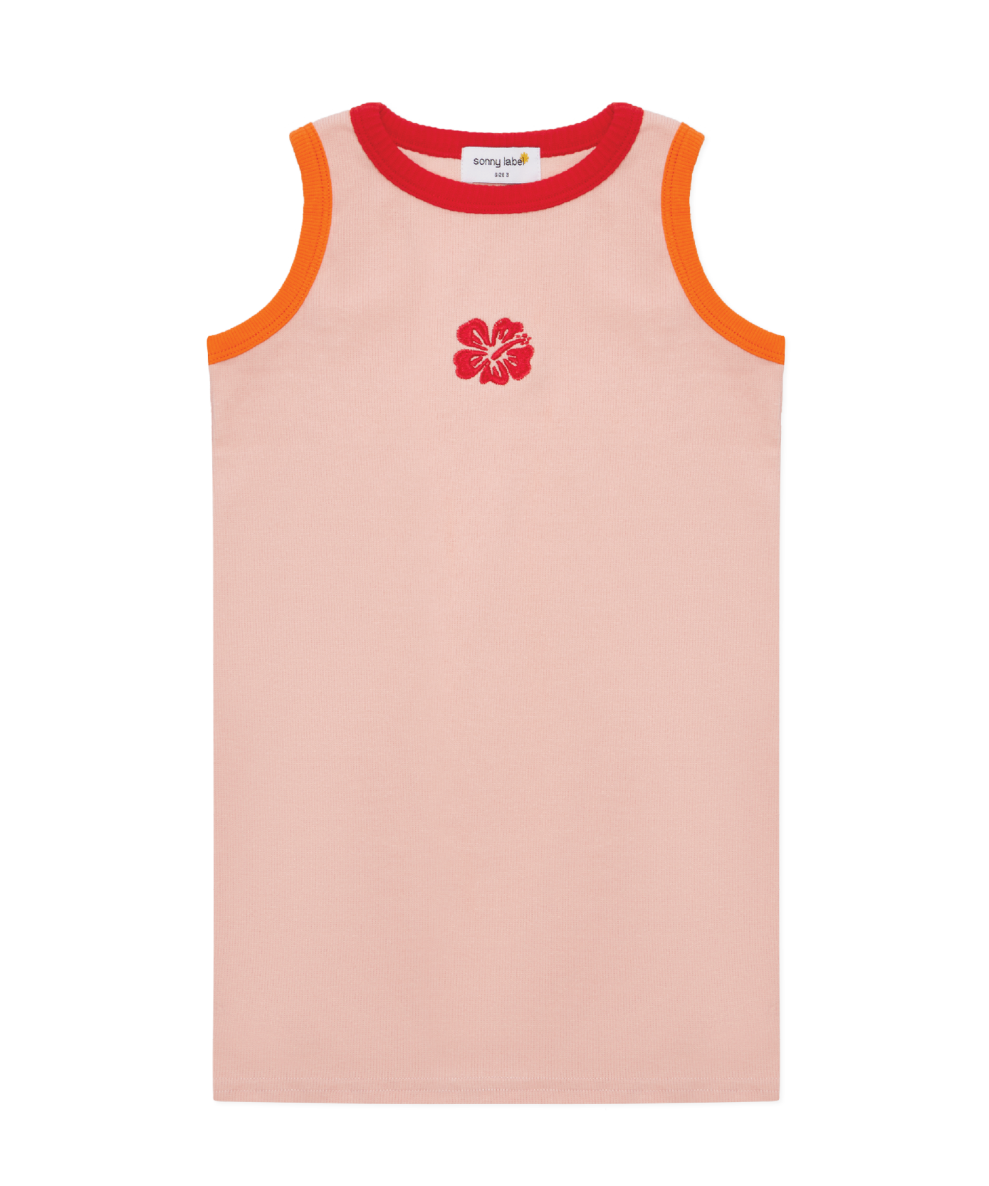 Sonny Label Summer25 singlet dress flat lay on a grey background.