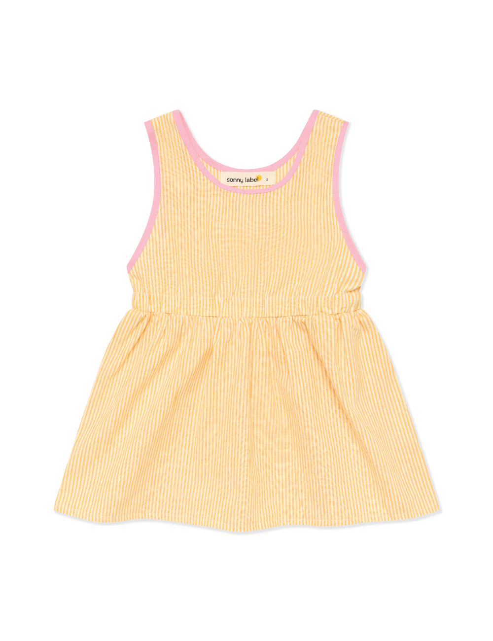 Stripe Pinafore : Lemon