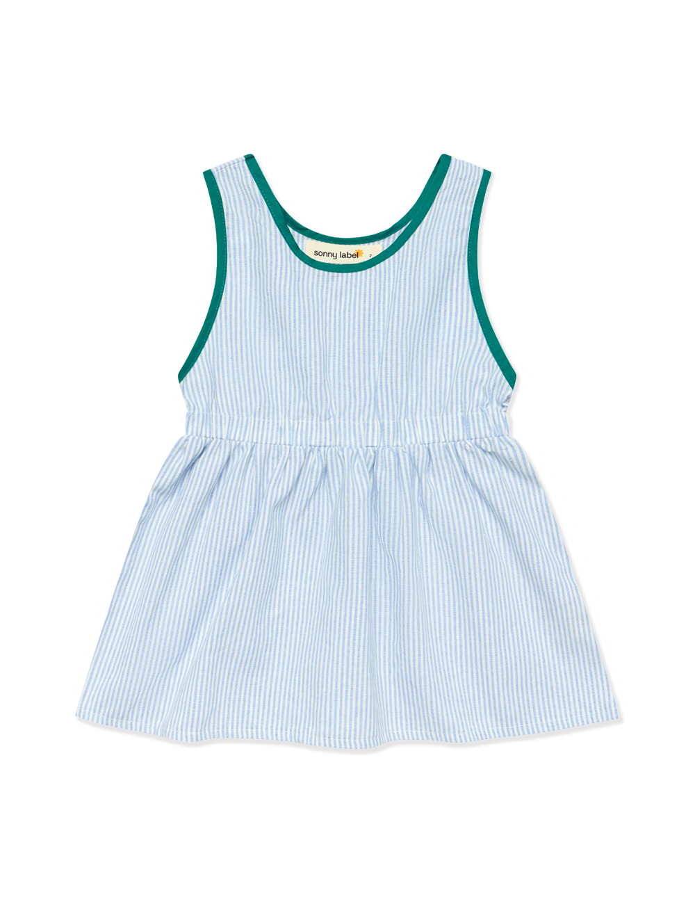 Stripe Pinafore : Blue