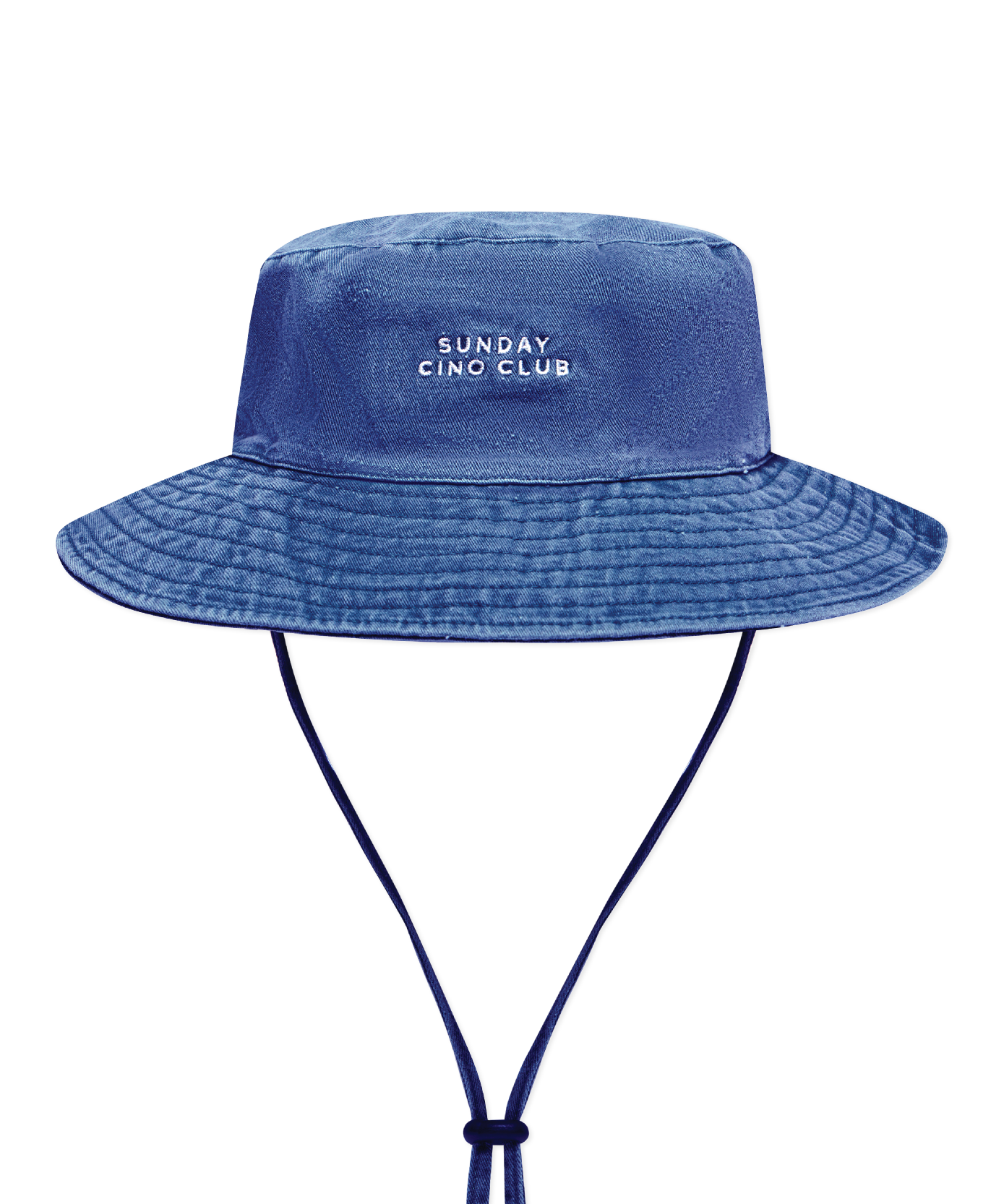 Sonny Label Sunday Club bucket hat flat lay. Variant upload.