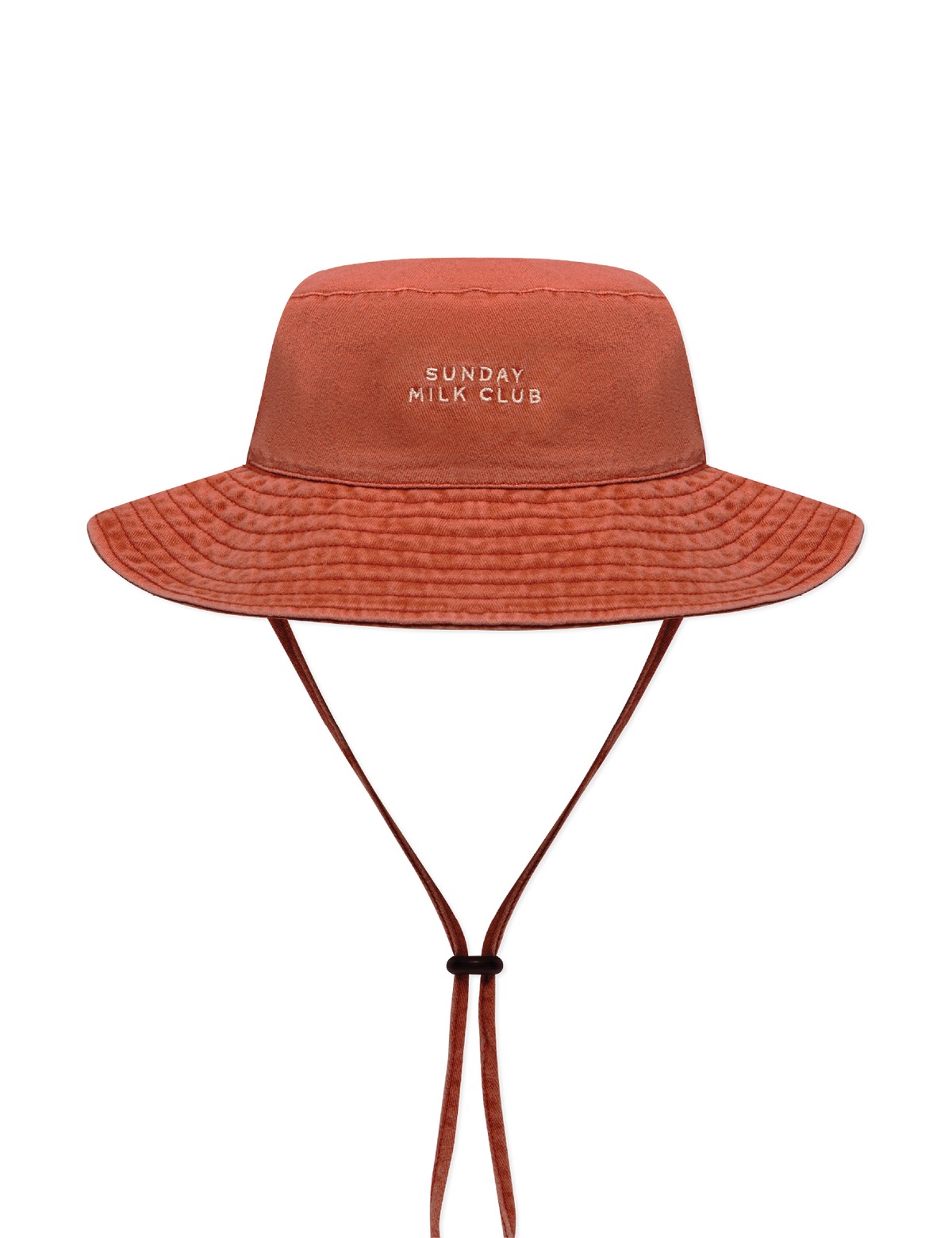 Sonny Label Sunday Club bucket hat product flat lay on a grey background.