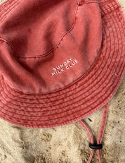 Milk Club Bucket Hat in Tomato