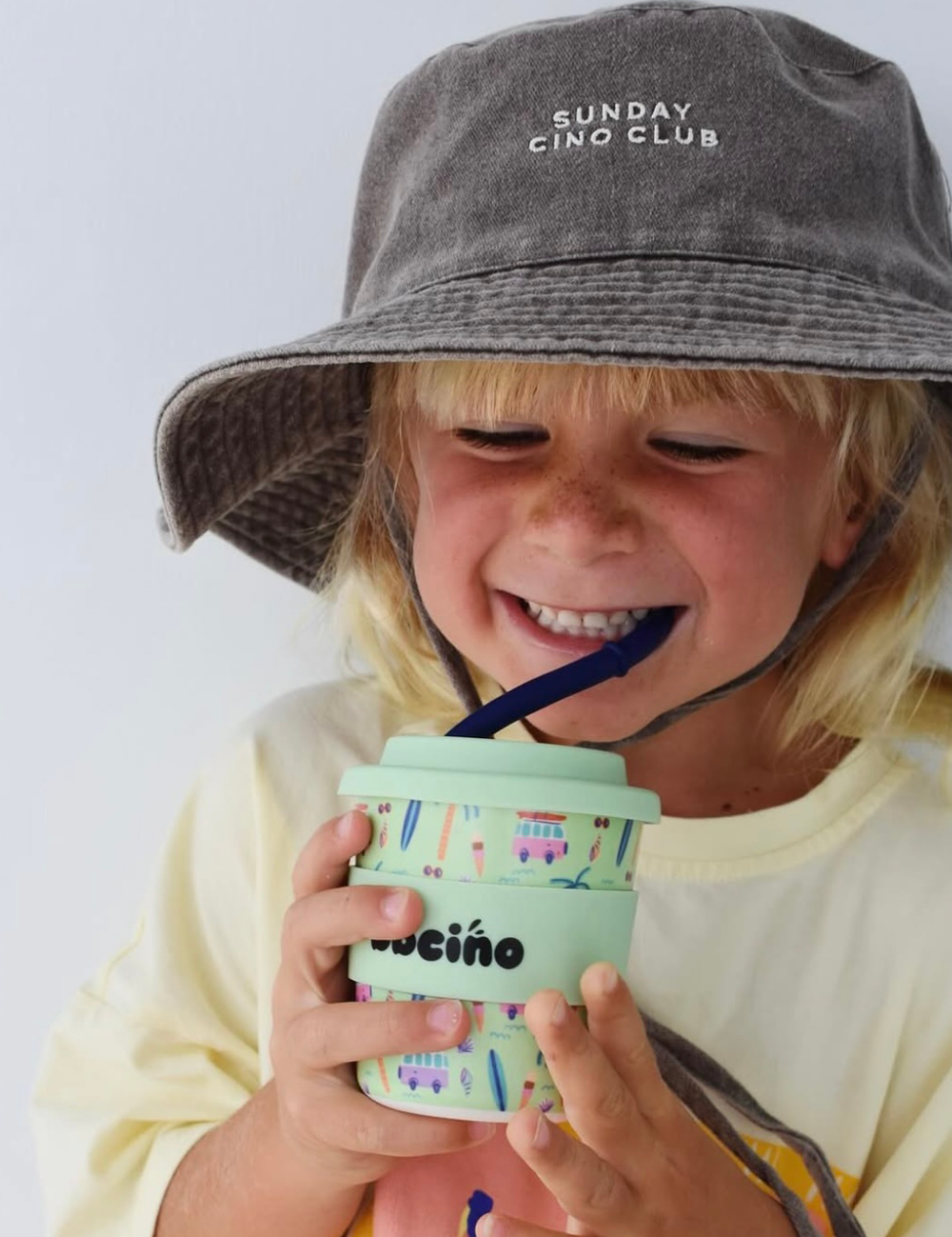 Cino Club Bucket Hat in Choc