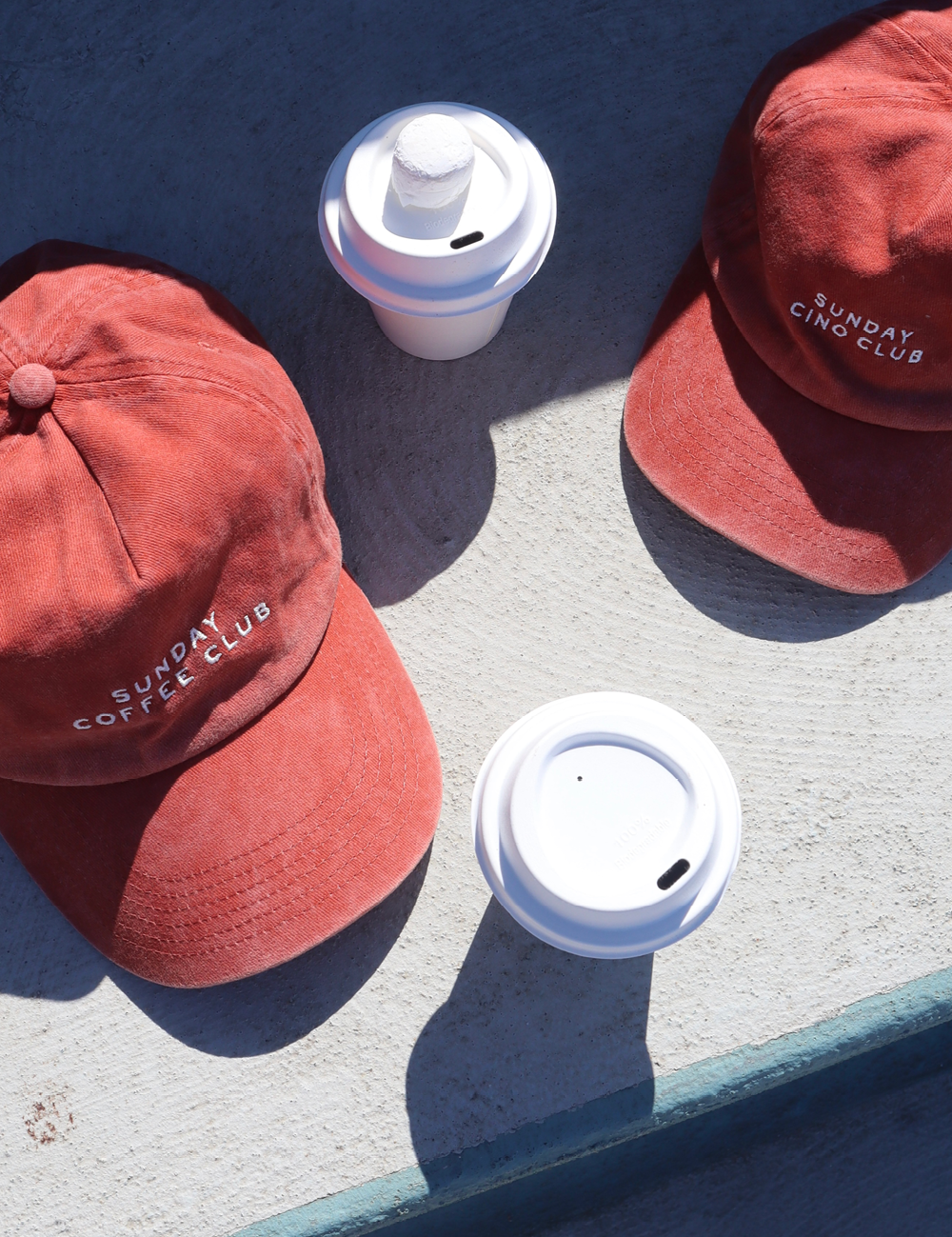 Coffee Club Cap in Tomato