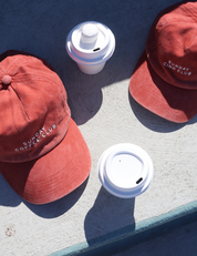 Coffee Club Cap in Tomato