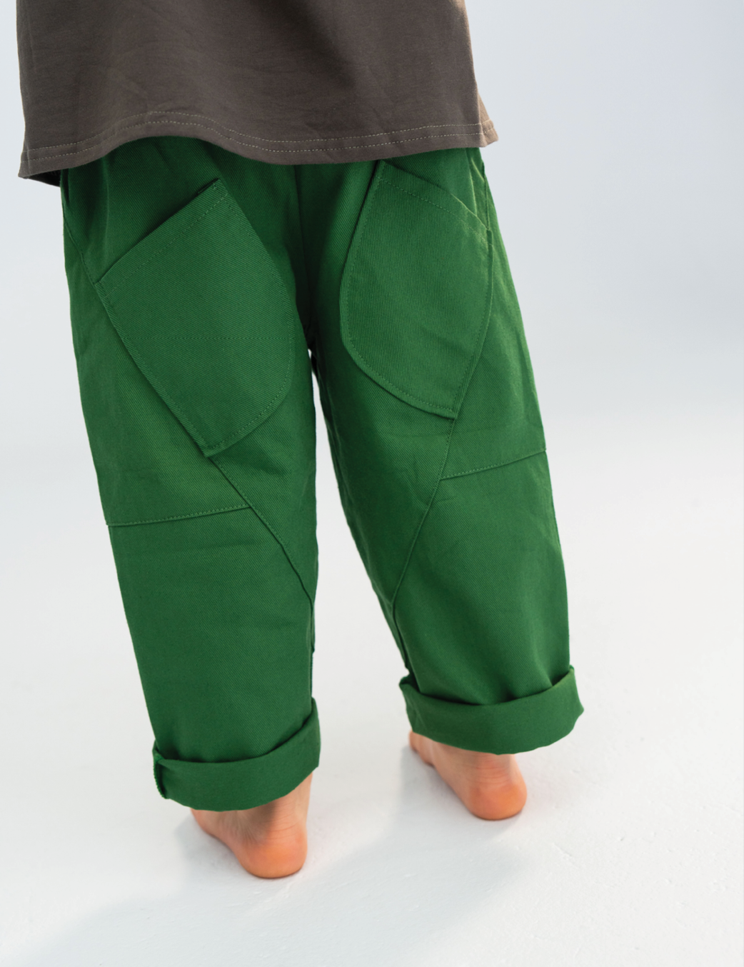 Twill Pocket Pants : Green