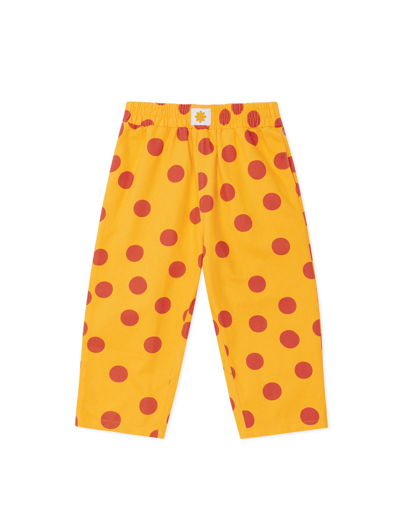 Pocket Pants in Yellow Polka