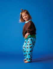 Pocket Pants in Blue Polka