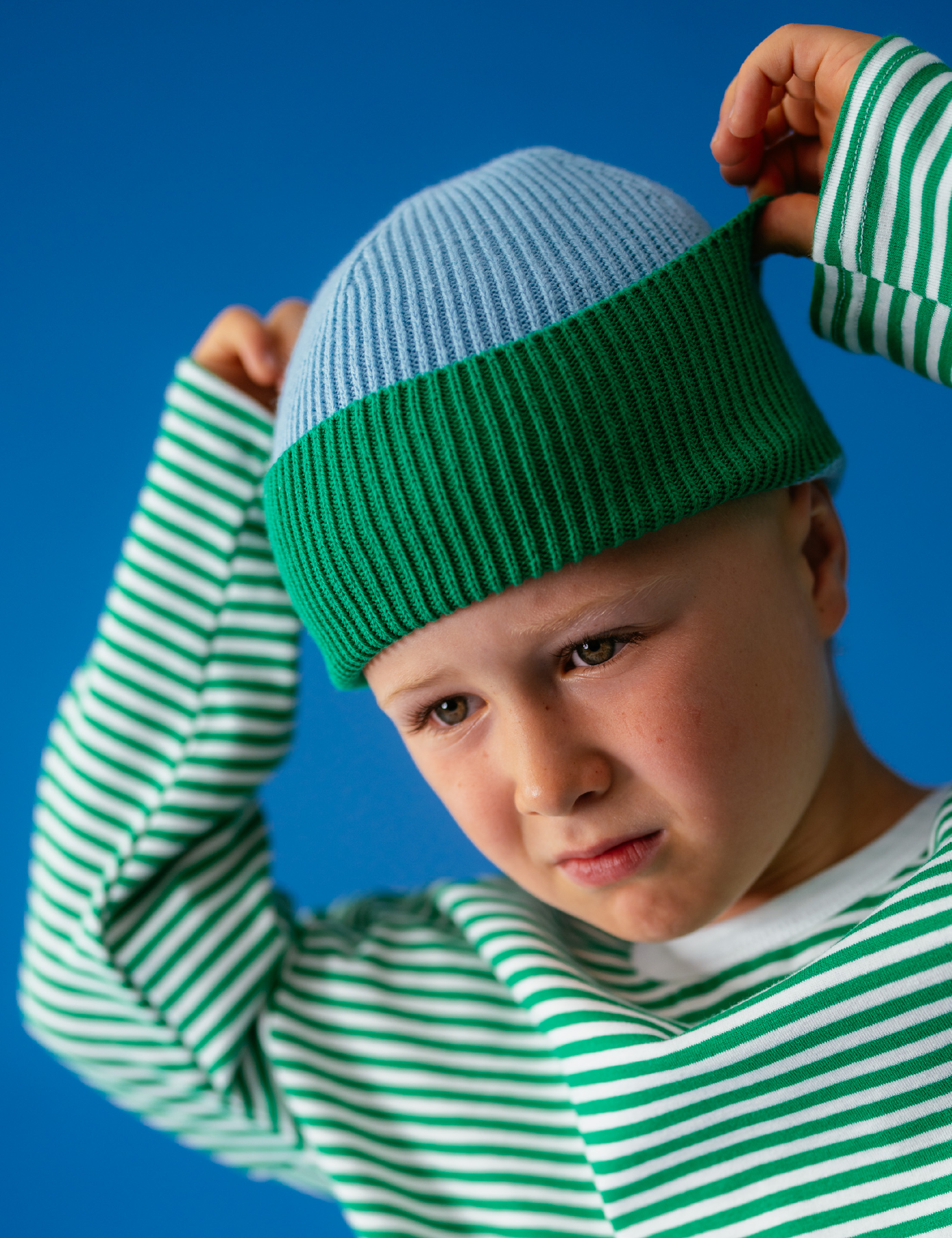 Cotton Beanie in Forest Fun