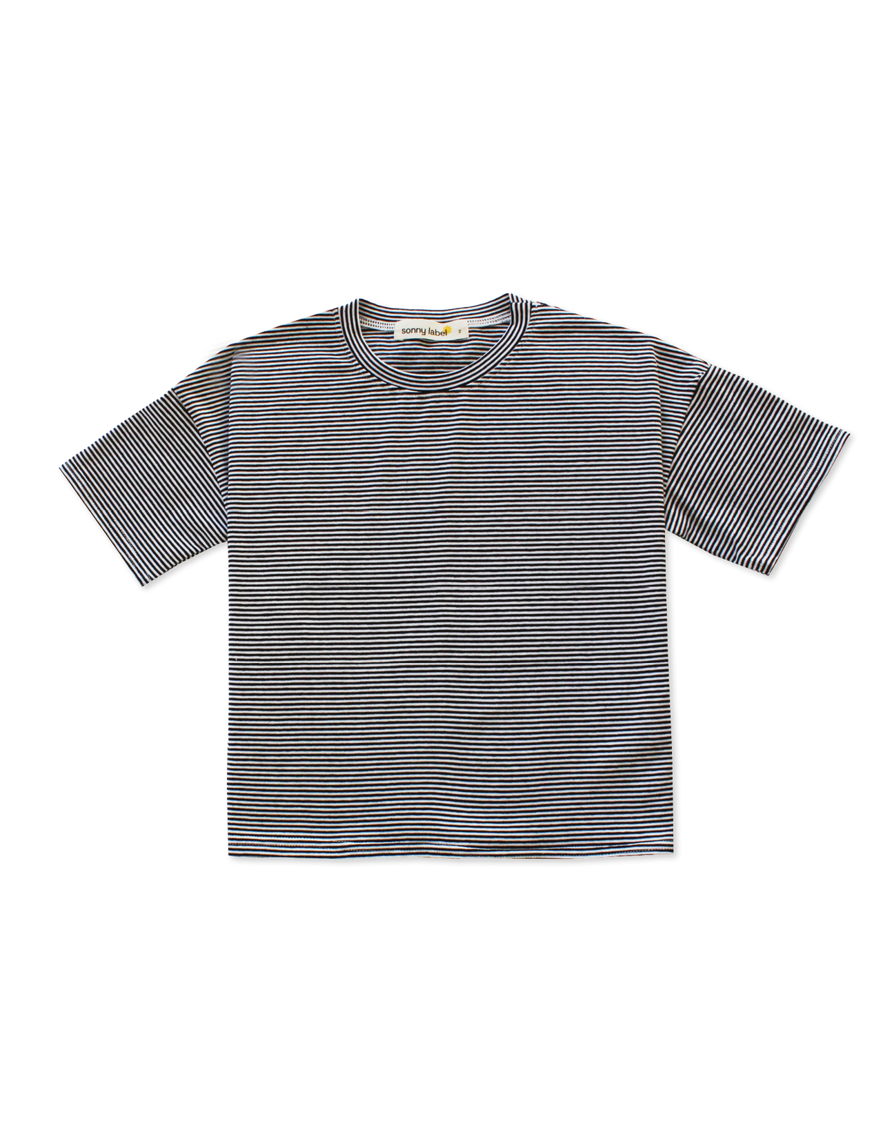 Short Stripe Tee : Black