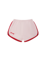 Twill Shorties in Bubblegum