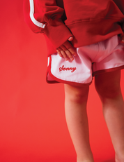 Twill Shorties in Bubblegum