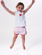 Twill Shorties in Bubblegum