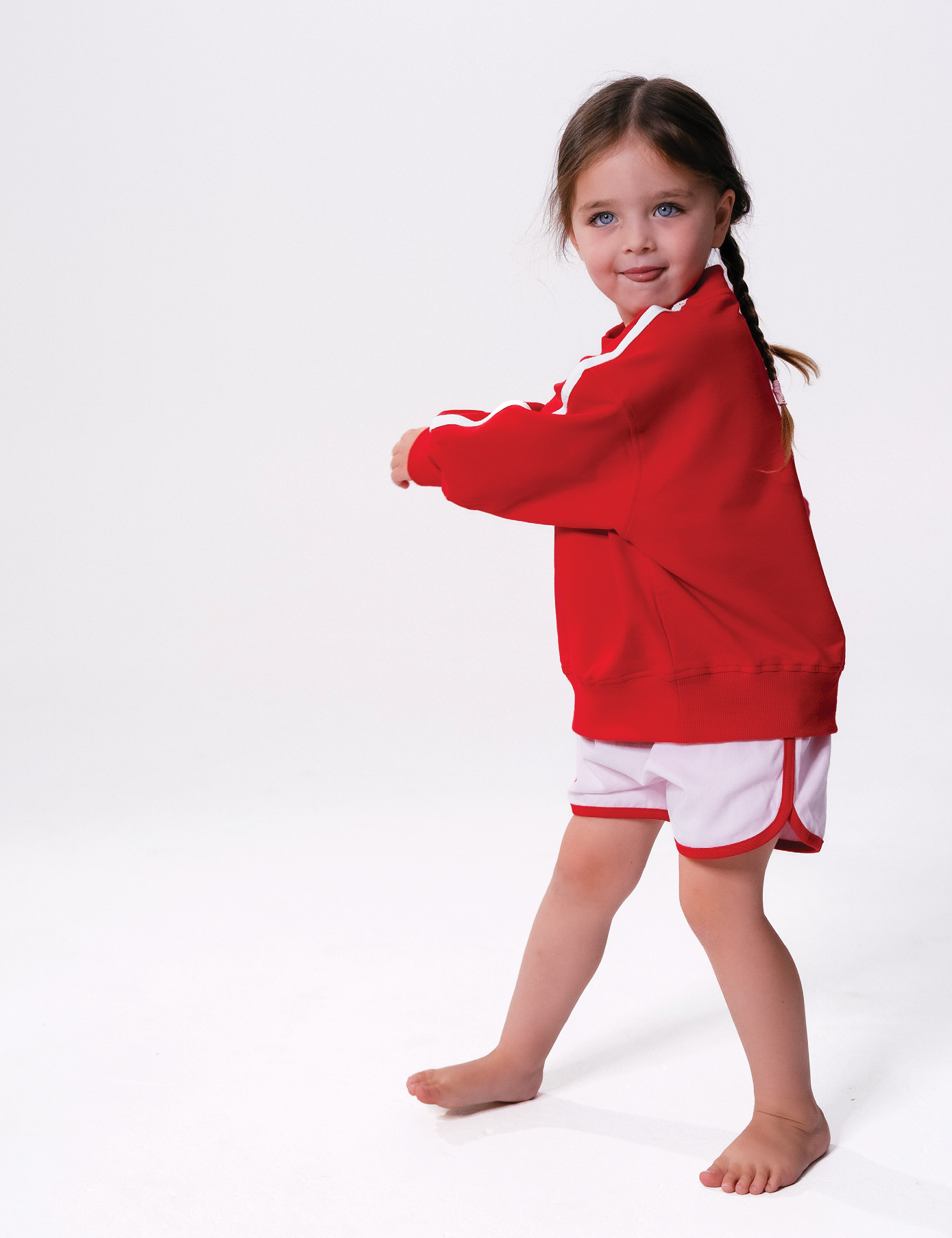 Twill Shorties in Bubblegum