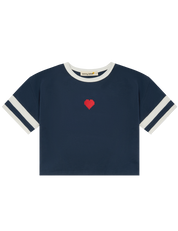Sports Tee in Navy