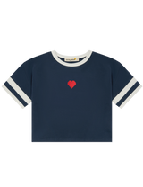 Sports Tee in Navy