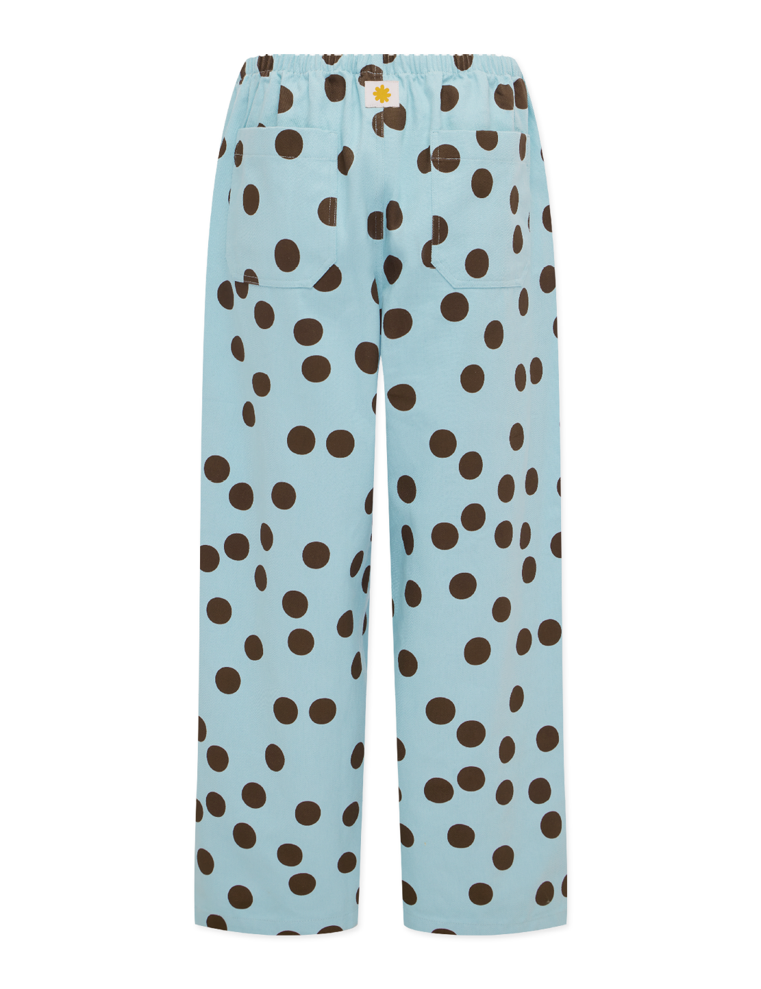 Mumza Twill Pants in Blue Polka