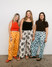 Mumza Twill Pants in Blue Polka