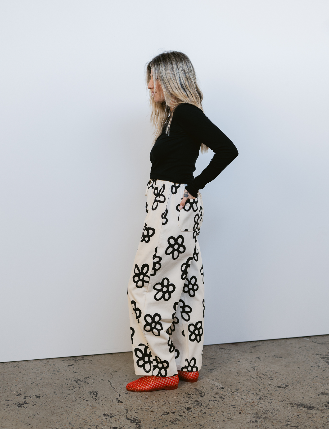 Mumza Twill Pants in Flowerz