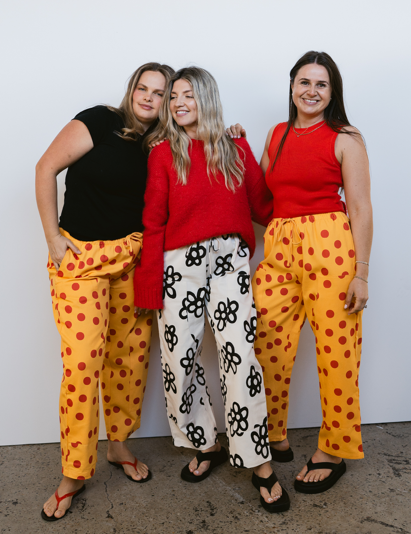 Mumza Twill Pants in Yellow Polka