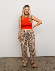 Mumza Twill Pants in Leopard