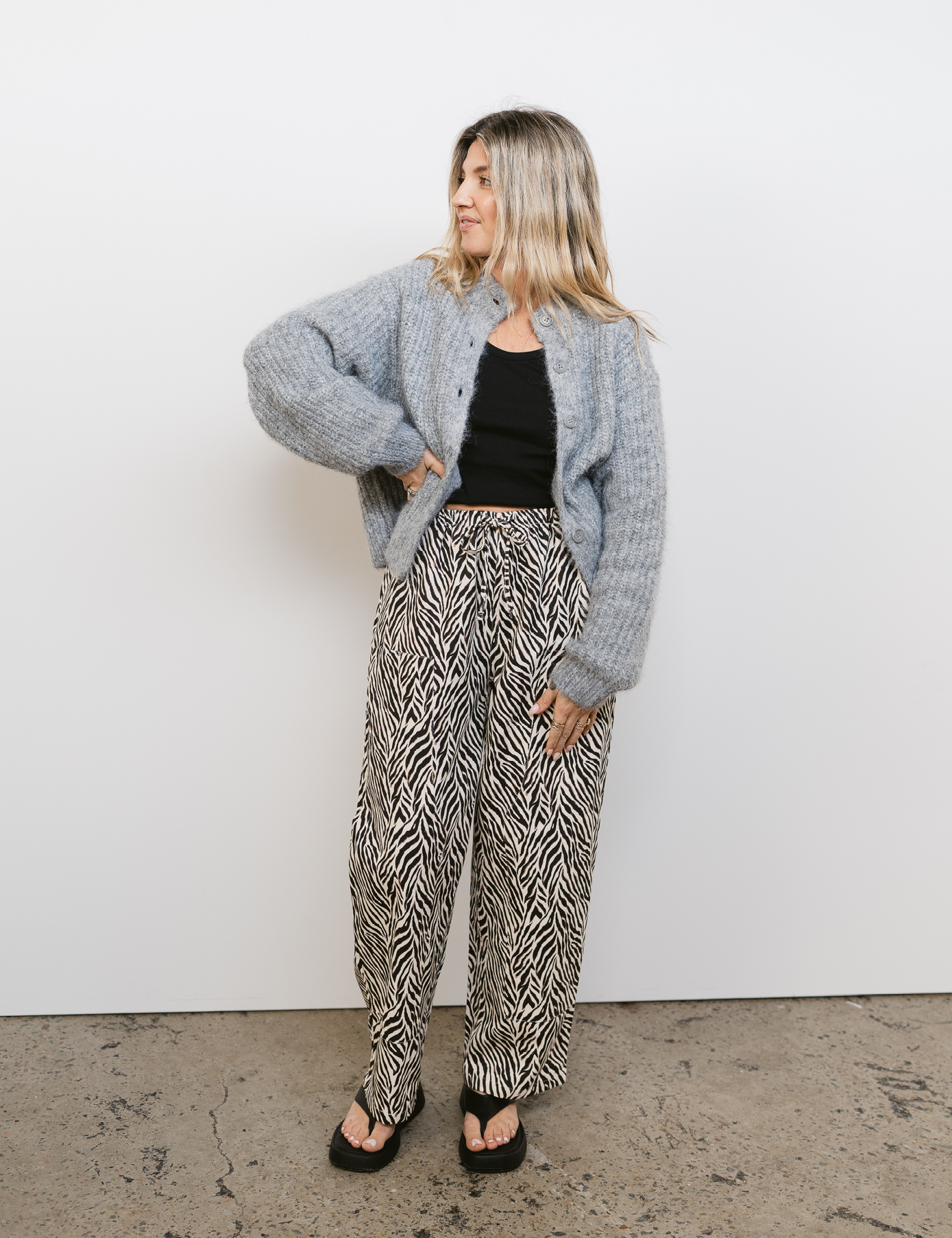 Mumza Twill Pants in Zebra
