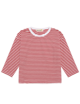 Long Tee in Red Stripe