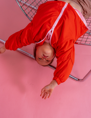 Windbreaker in Cherry