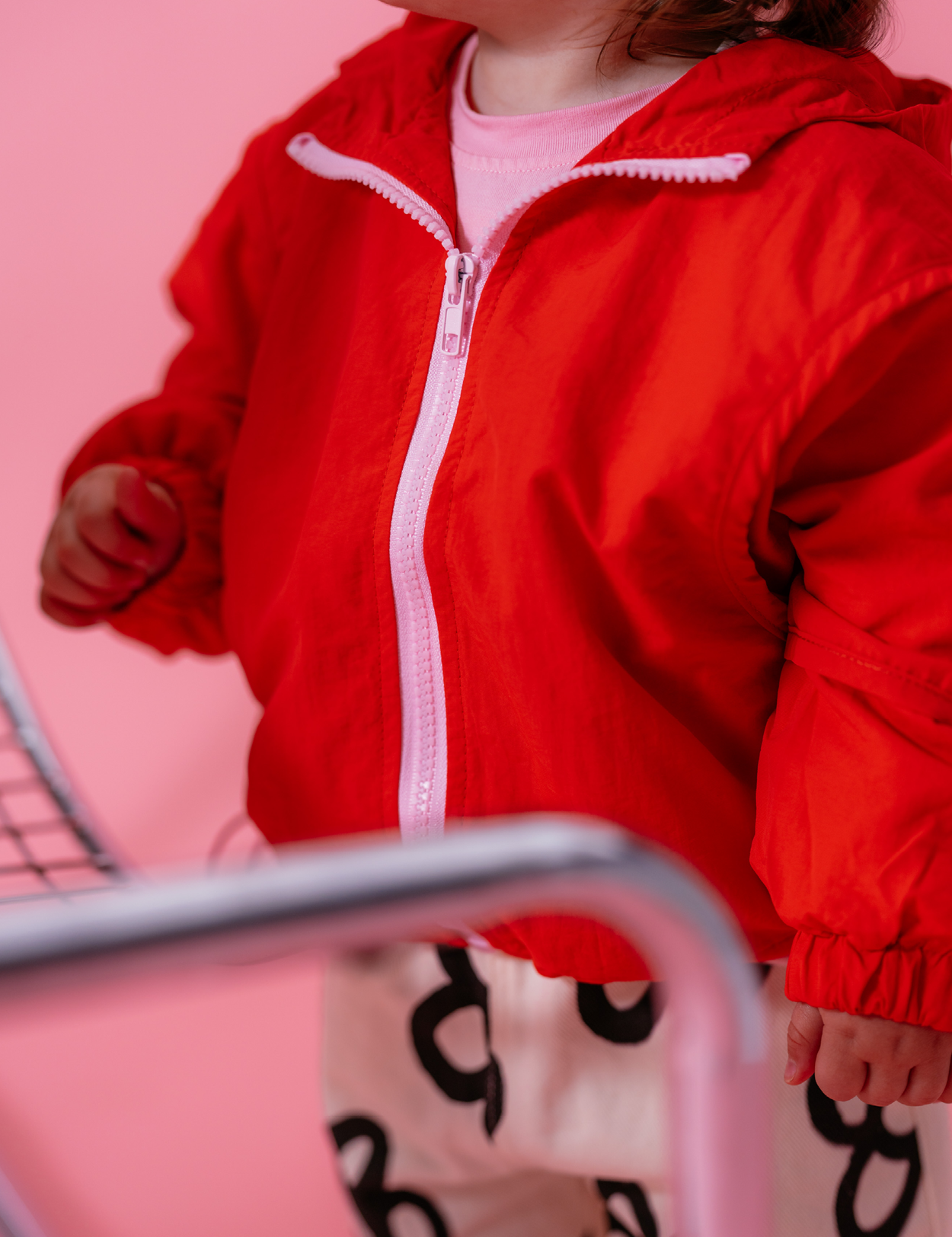 Windbreaker in Cherry