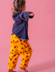 Pocket Pants in Yellow Polka