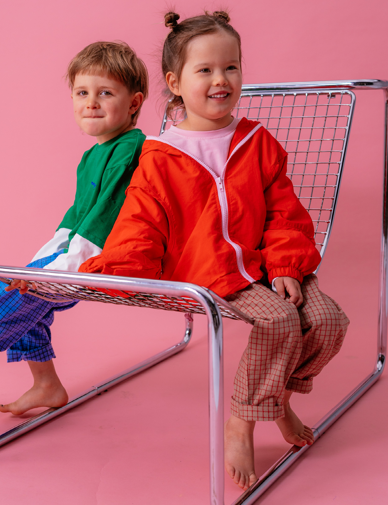 Sport Pants in Biscuit Check