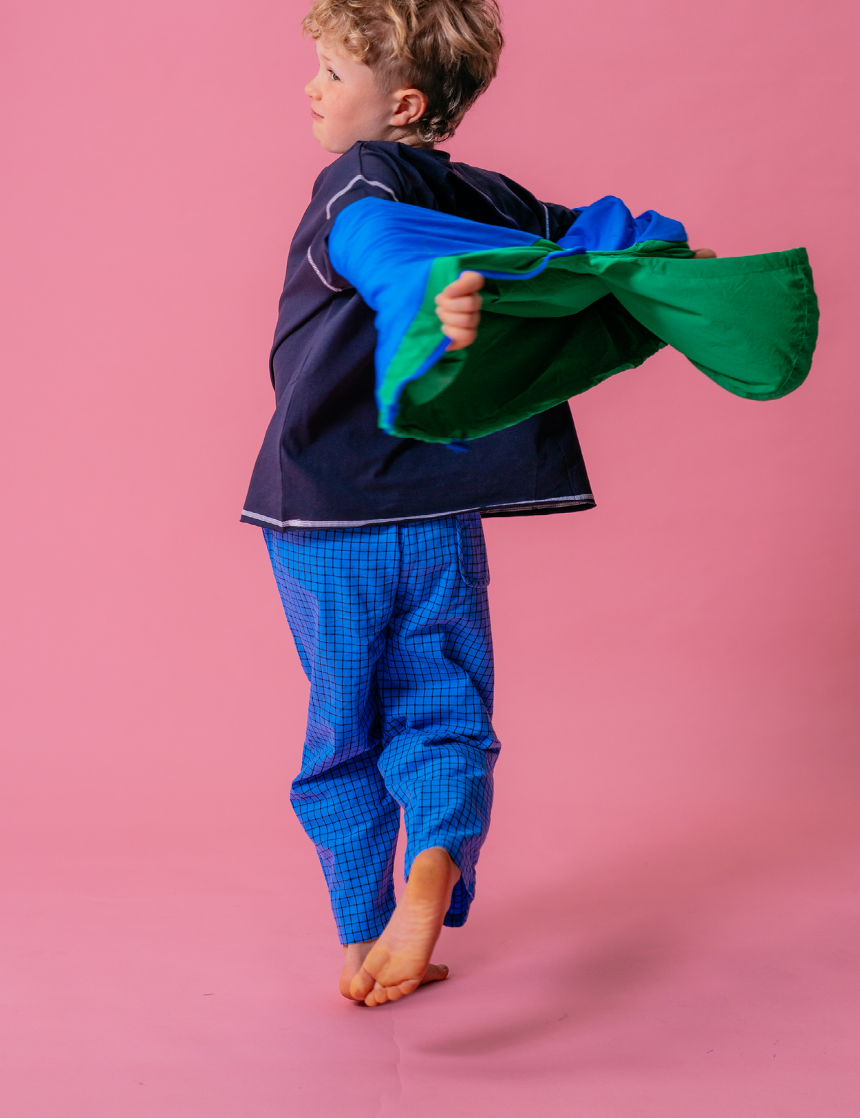 Sport Pants in Blueberry Check