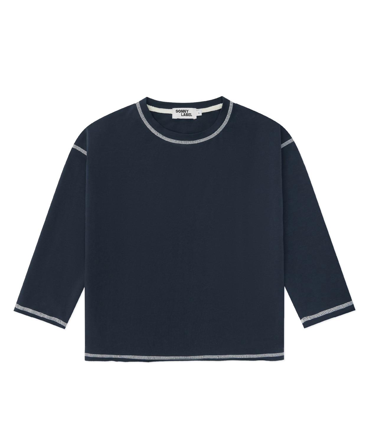 SonnyLabel_Scribble_Winter26_Website_Product_RawHemLongTeeCharcoal.png
