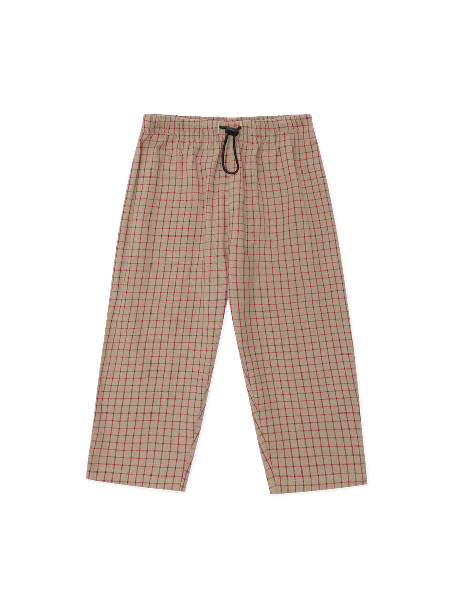 Sport Pants in Biscuit Check