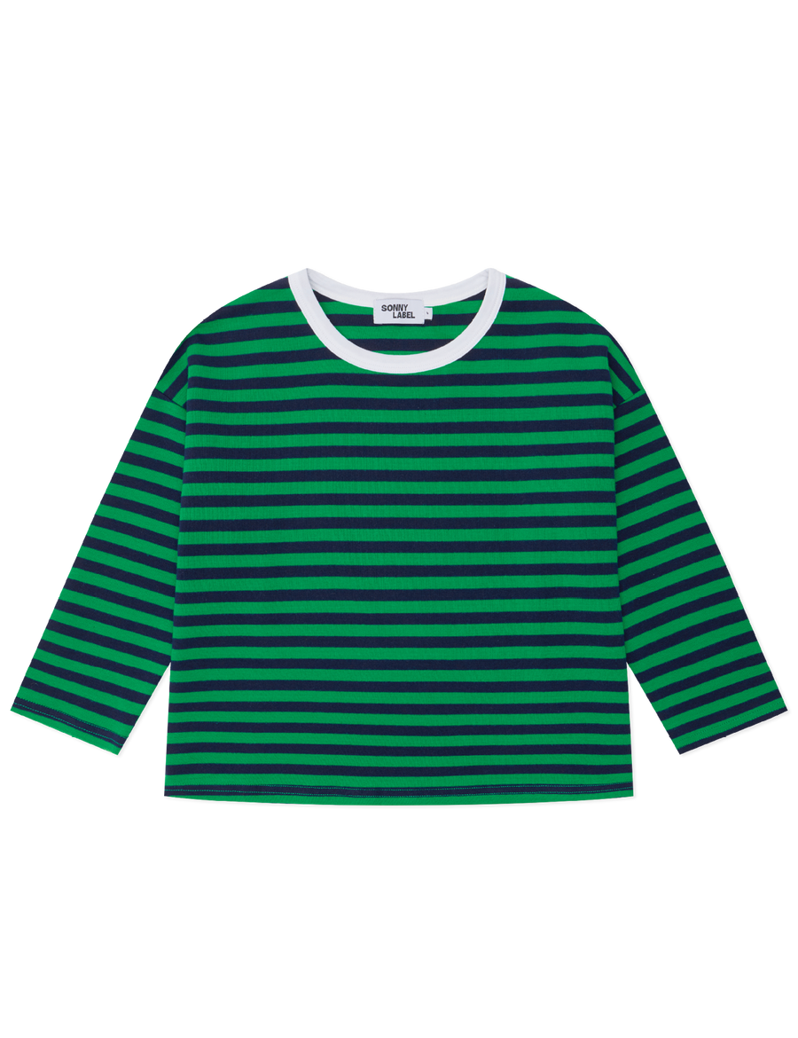 Long Tee in Apple Stripe