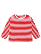 Long Tee in Cherry Stripe