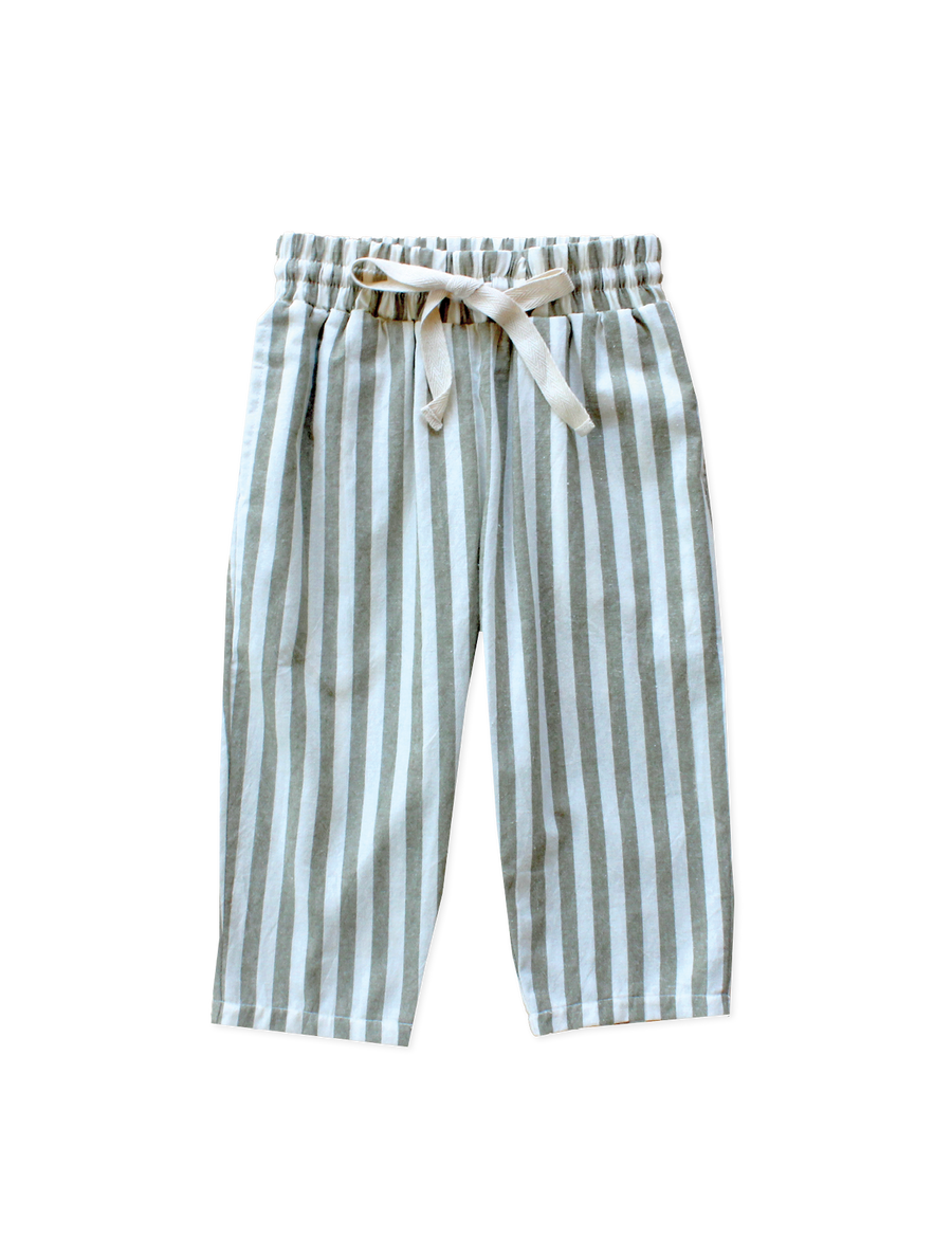 The Stripey Staple in Olive
