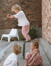 The Stripey Staple in Poppy