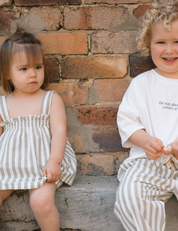 Stripey Singlet in Olive